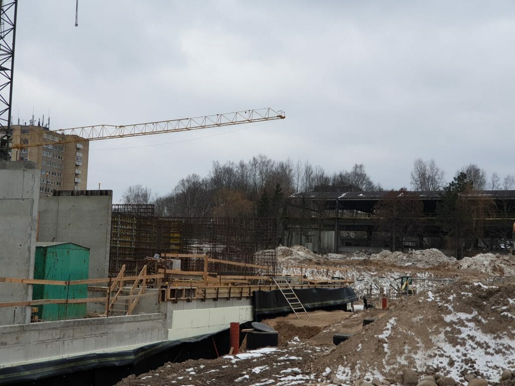 Vilnelės skverai 1 etapas (Manufaktūrų g. 7) - Multi apartment - construction photos