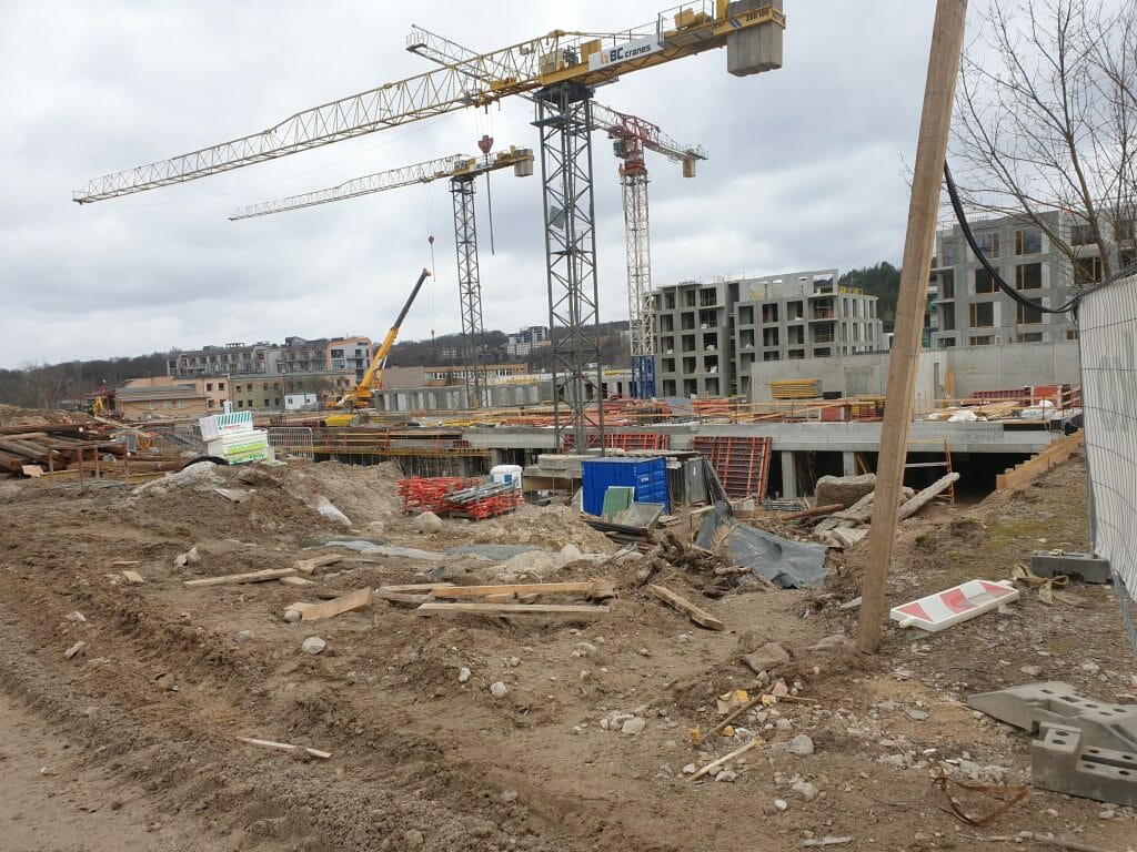 Vilnelės skverai 1 etapas (Manufaktūrų g. 7) - Multi apartment - construction photos
