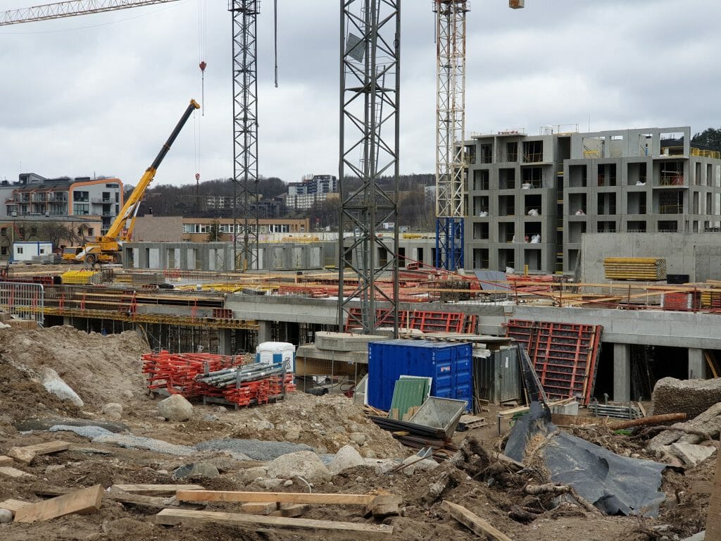 Vilnelės skverai 1 etapas (Manufaktūrų g. 7) - Multi apartment - construction photos