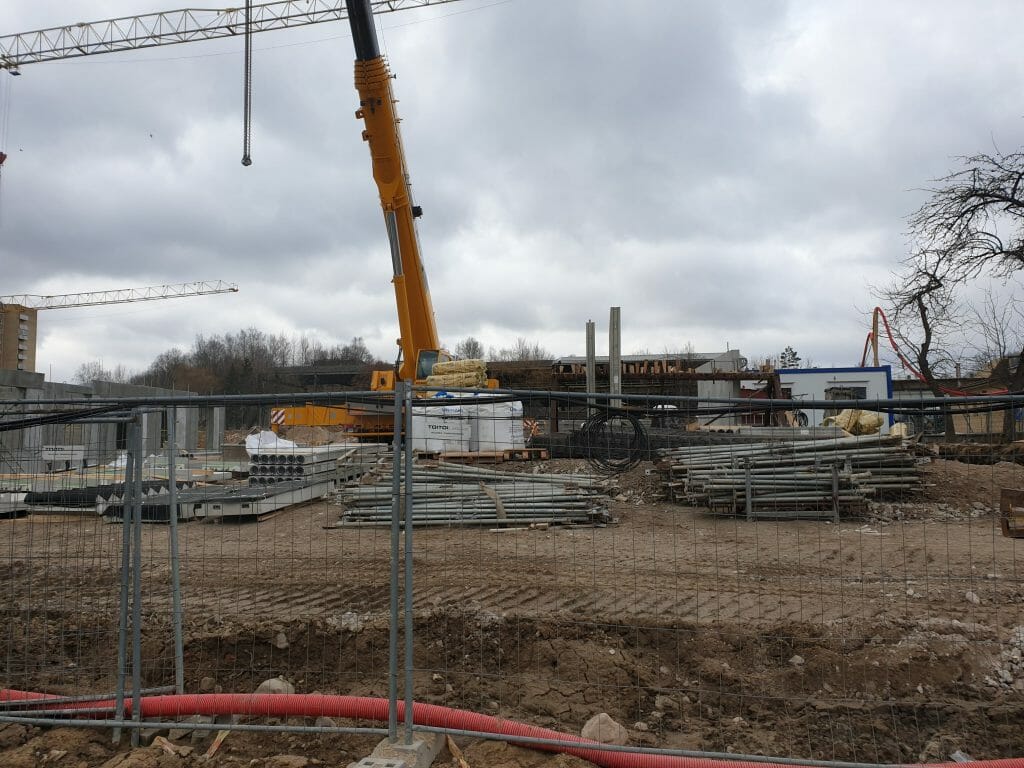 Vilnelės skverai 1 etapas (Manufaktūrų g. 7) - Multi apartment - construction photos