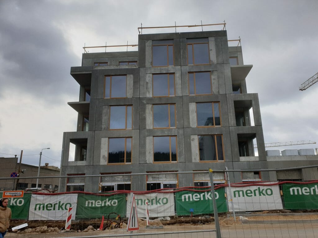 Vilnelės skverai 1 etapas (Manufaktūrų g. 7) - Multi apartment - construction photos