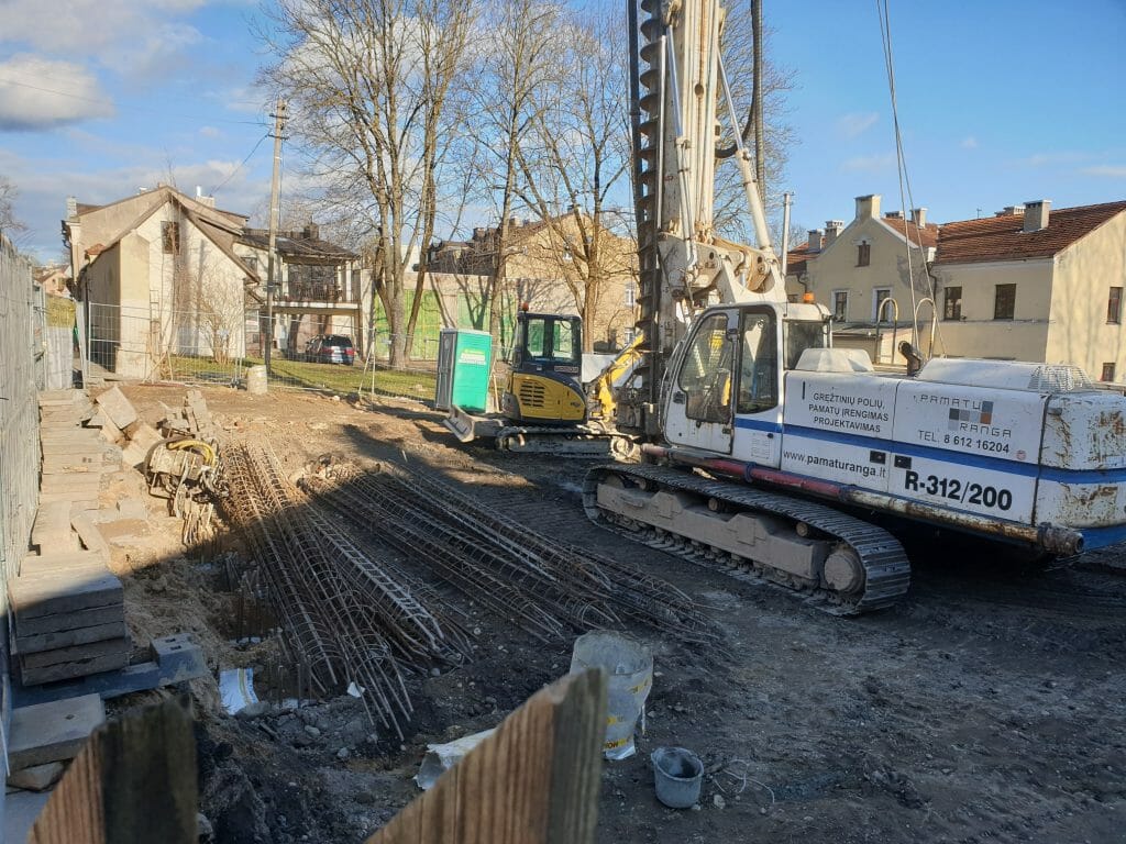 Užupio ložės (Polocko g. 7A) - Multi apartment - construction photos