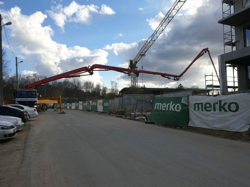 Vilnelės skverai 1 etapas (Manufaktūrų g. 7) - Multi apartment - construction photos