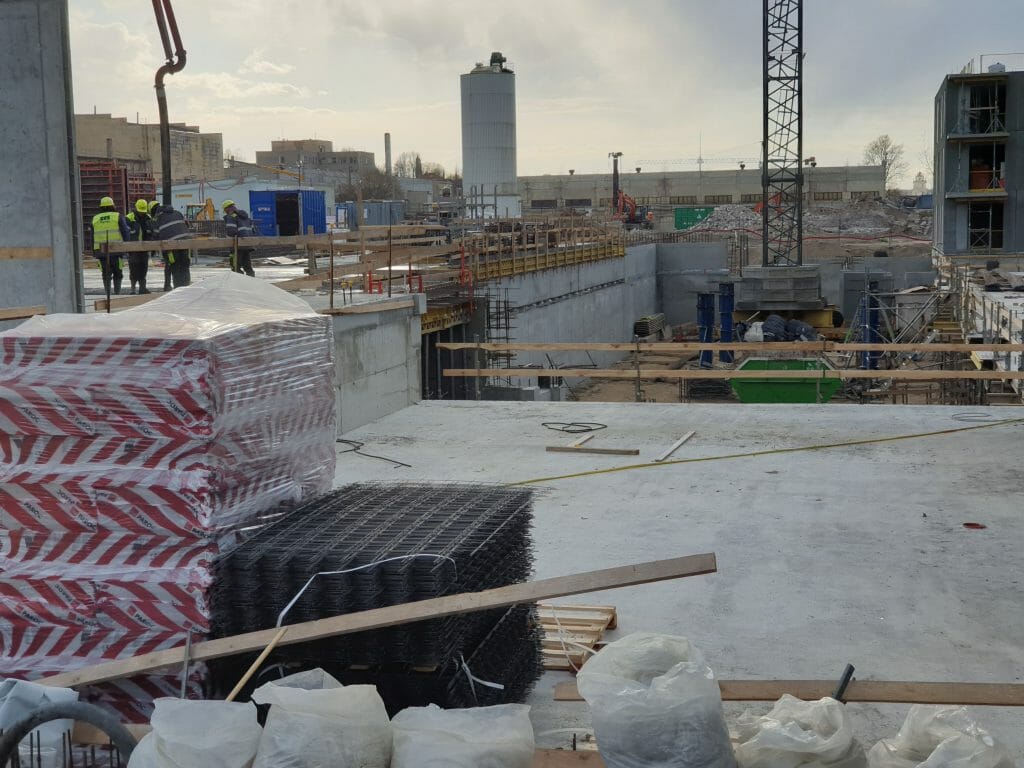 Vilnelės skverai 1 etapas (Manufaktūrų g. 7) - Multi apartment - construction photos