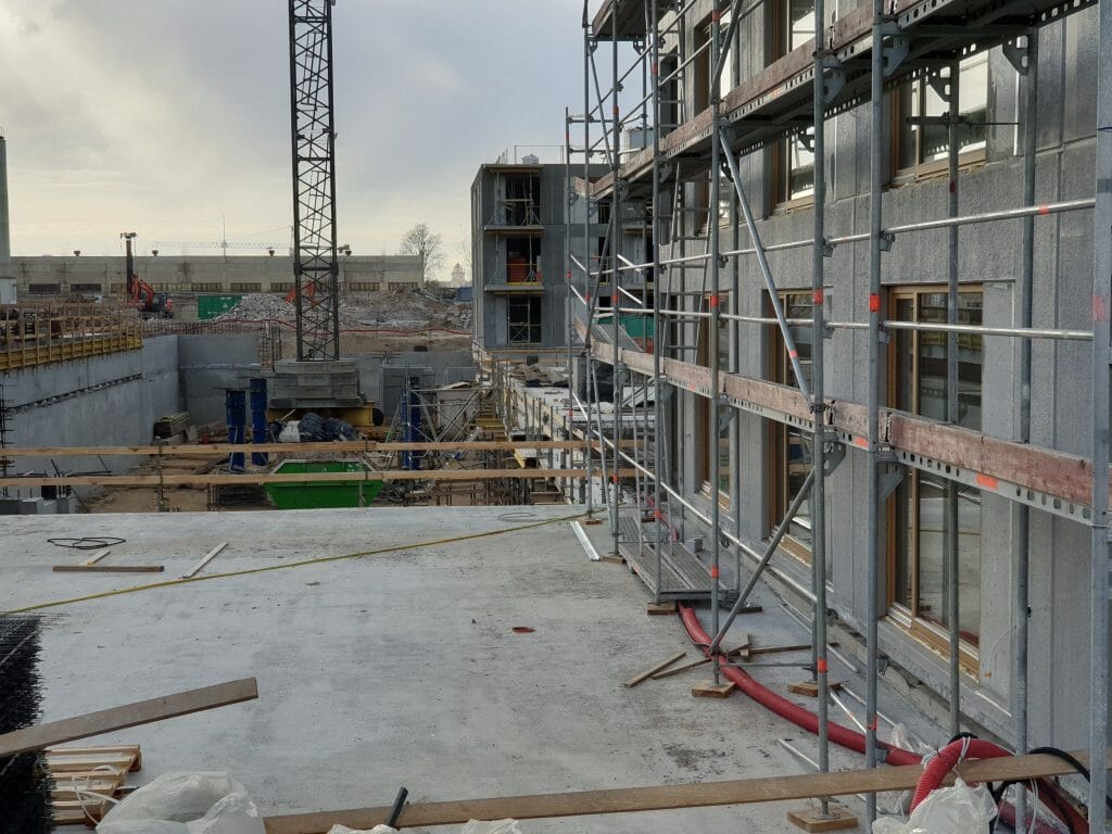 Vilnelės skverai 1 etapas (Manufaktūrų g. 7) - Multi apartment - construction photos
