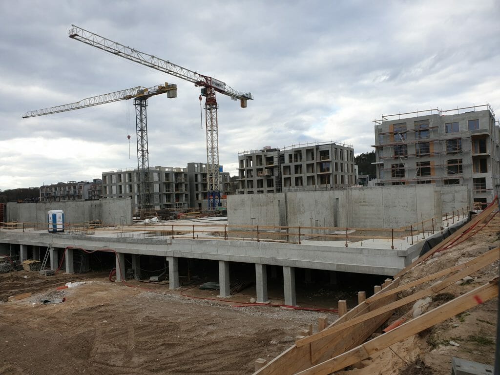 Vilnelės skverai 1 etapas (Manufaktūrų g. 7) - Multi apartment - construction photos