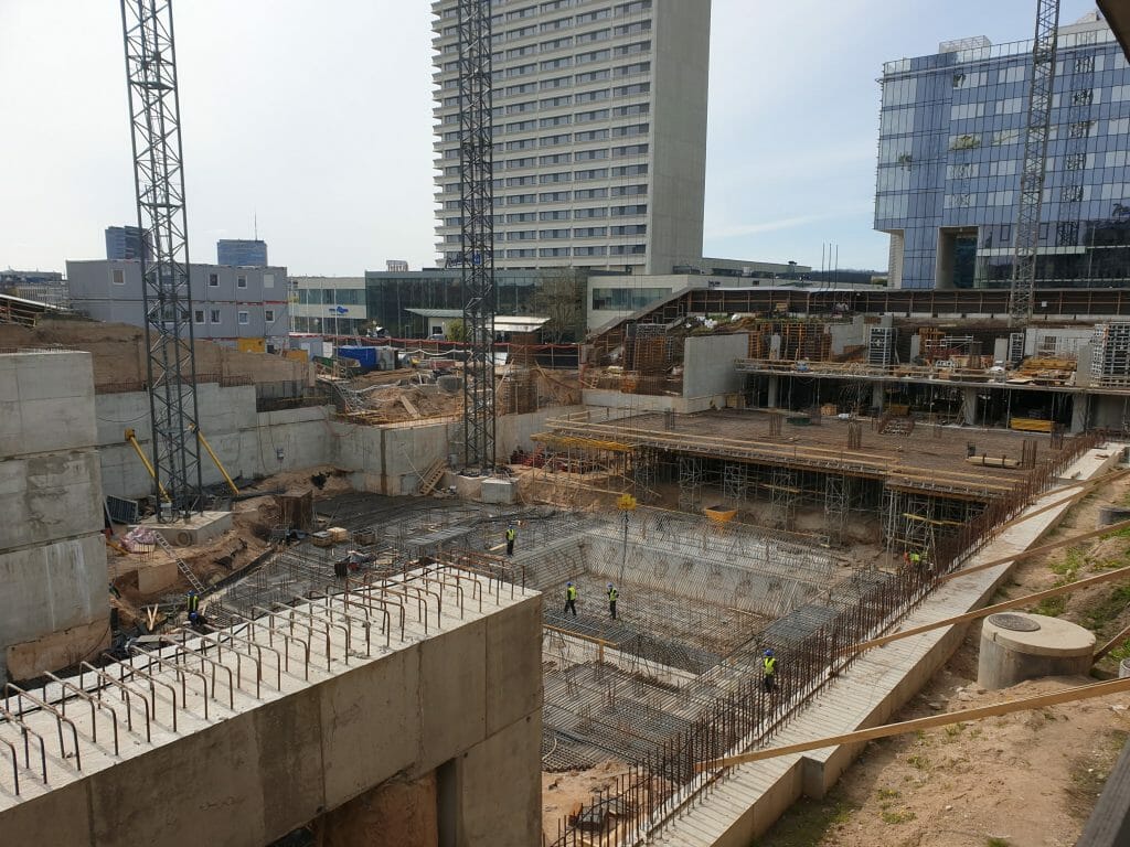 Artery (Konstitucijos pr. 18B) - Biroju centrs - būvdarbu attēli