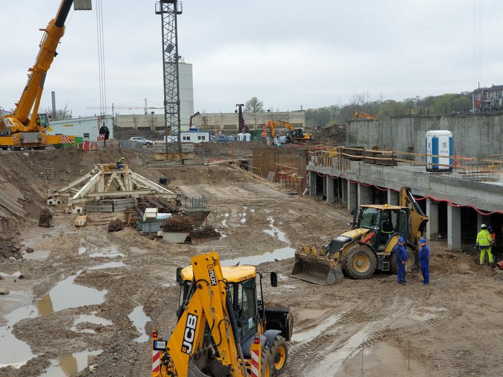 Vilnelės skverai 1 etapas (Manufaktūrų g. 7) - Multi apartment - construction photos