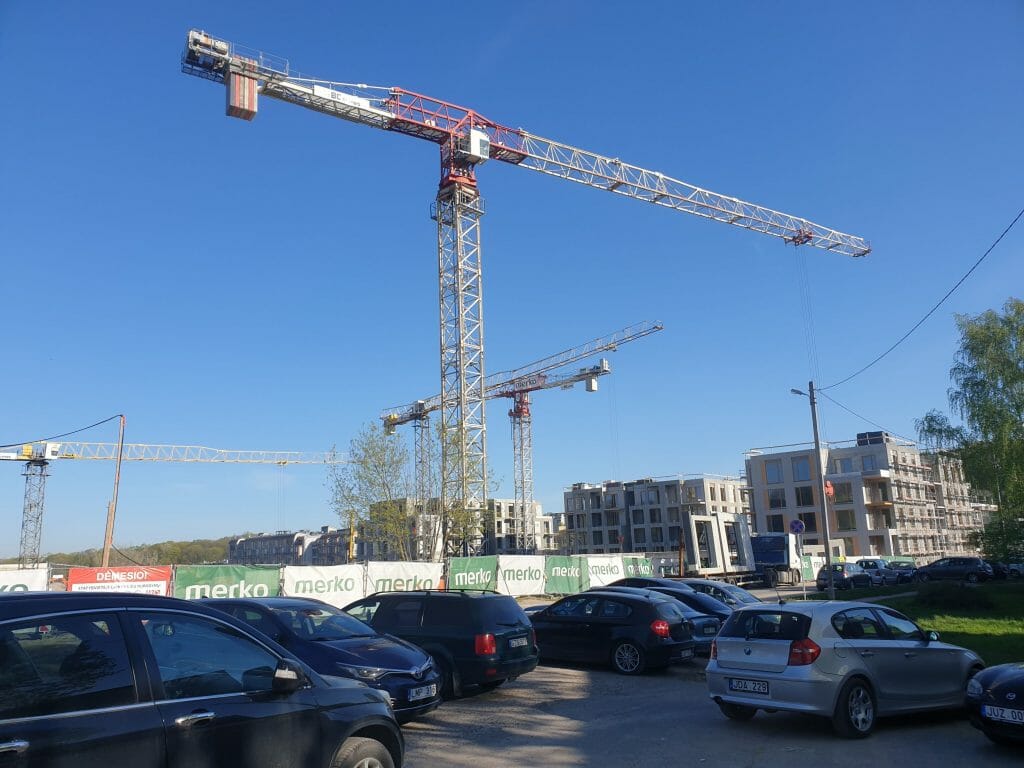 Vilnelės skverai 1 etapas (Manufaktūrų g. 7) - Multi apartment - construction photos