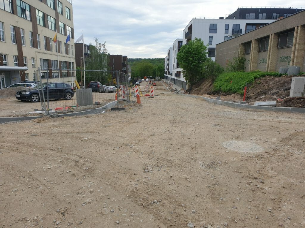 Manufaktūrų g. (Manufaktūrų g.) - Bike path, Street - construction photos