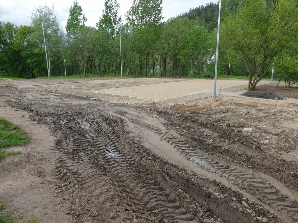 Kaukysos g. sporto aikštynas (Kaukysos g.) - Sports field or court - construction photos