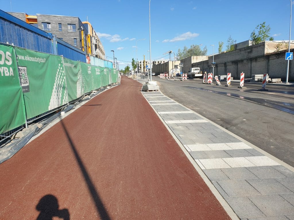 Manufaktūrų g. (Manufaktūrų g.) - Bike path, Street - construction photos