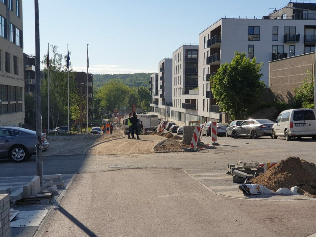 Manufaktūrų g. (Manufaktūrų g.) - Bike path, Street - construction photos