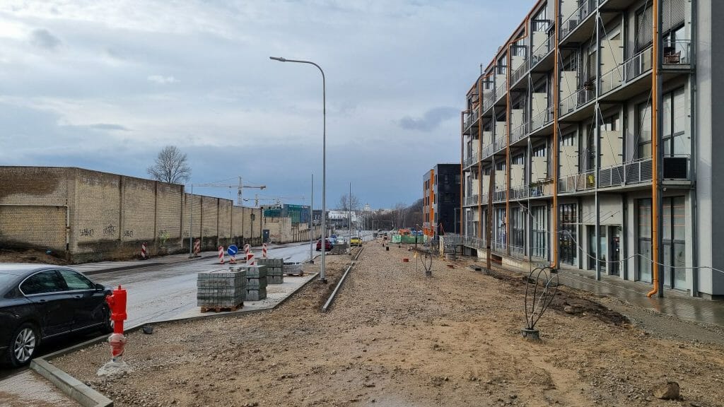 Manufaktūrų g. (Manufaktūrų g.) - Bike path, Street - construction photos