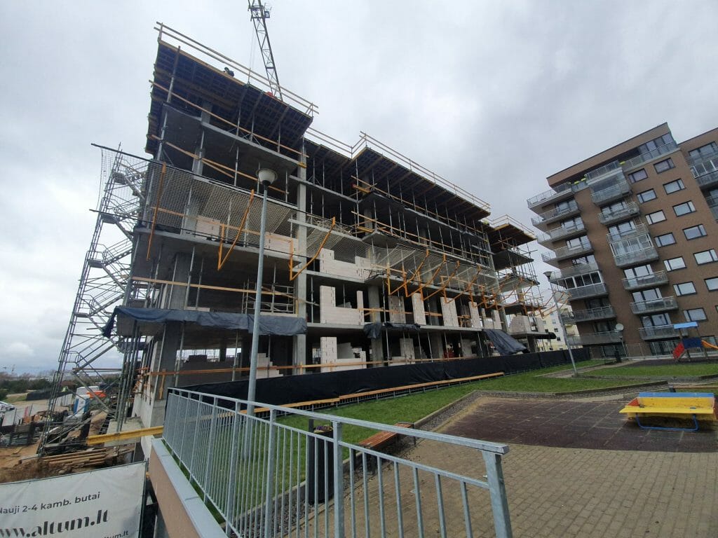 Altum 1 etapas (Karaliaučiaus g. 1) - Multi apartment - construction photos