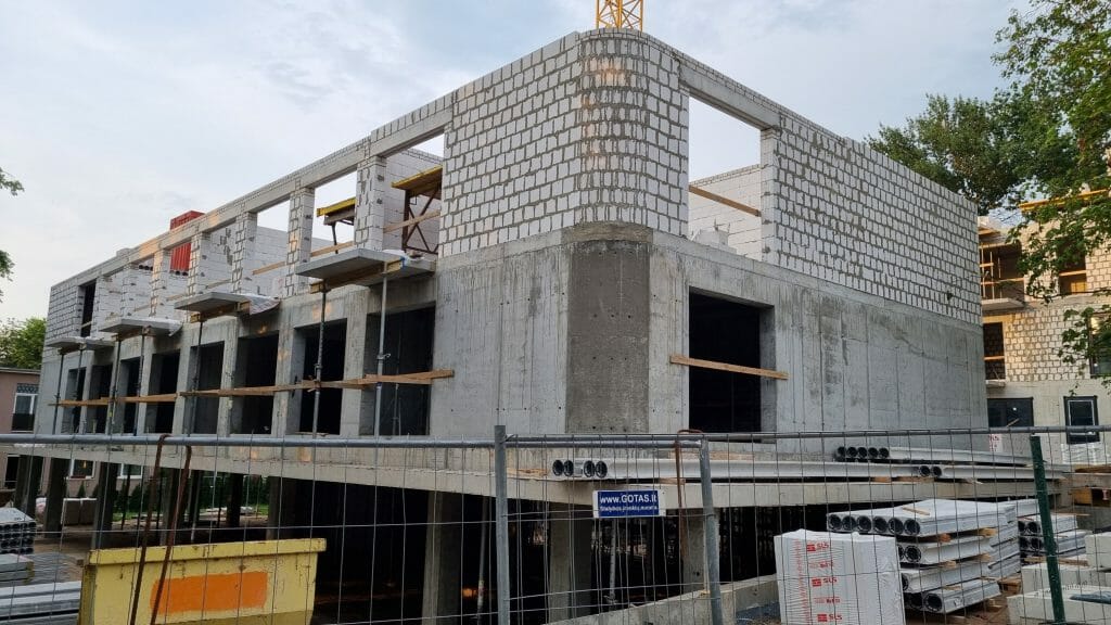 Ramu Du (Brolių g. 16) - Daudzdzīvokļu nams - būvdarbu attēli