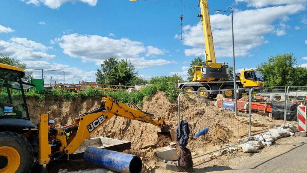 Pėsčiųjų tunelis po geležinkeliu Iešmininkų g. (Iešmininkų g.) - Velosipēdu ceļš, Gājēju ceļš - būvdarbu attēli