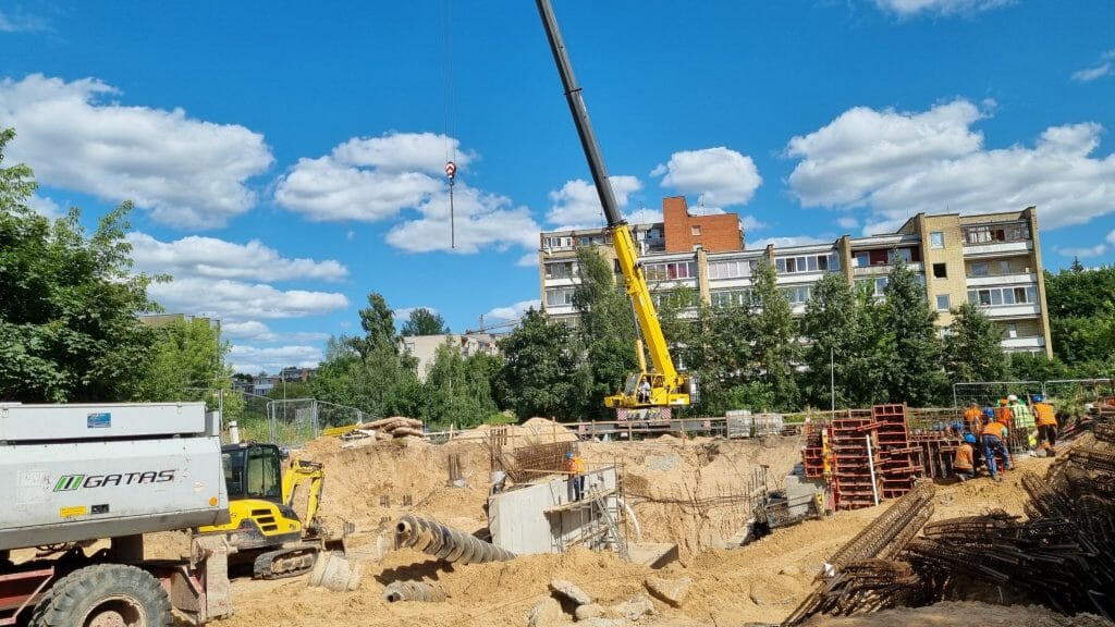 Pėsčiųjų tunelis po geležinkeliu Iešmininkų g. (Iešmininkų g.) - Velosipēdu ceļš, Gājēju ceļš - būvdarbu attēli