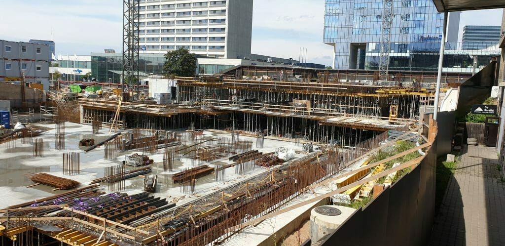 Artery (Konstitucijos pr. 18B) - Biroju centrs - būvdarbu attēli