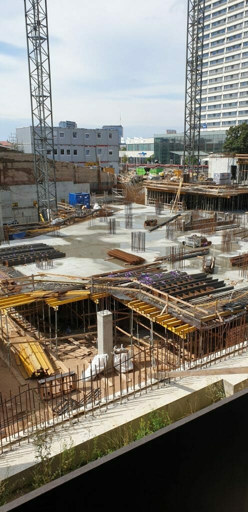 Artery (Konstitucijos pr. 18B) - Biroju centrs - būvdarbu attēli