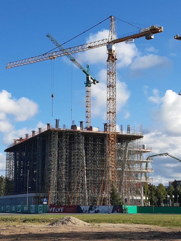 Verde 1. kārta - "A","B" ēkas (Roberta Hirša iela 1) - Office center - construction photos