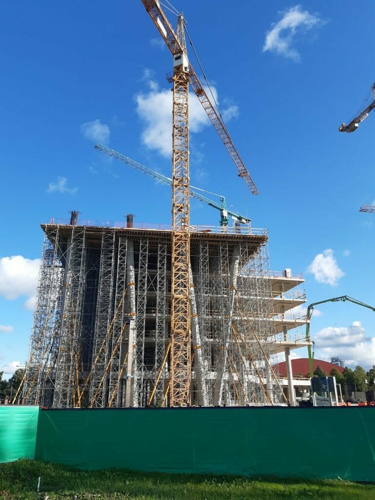 Verde 1. kārta - "A","B" ēkas (Roberta Hirša iela 1) - Office center - construction photos