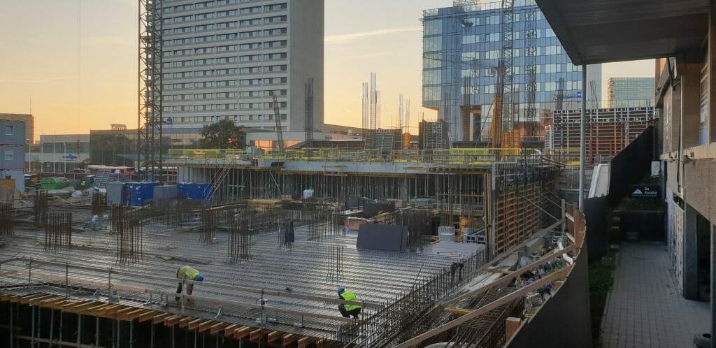 Artery (Konstitucijos pr. 18B) - Biroju centrs - būvdarbu attēli