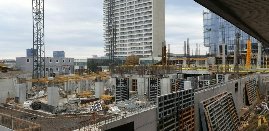 Artery (Konstitucijos pr. 18B) - Biroju centrs - būvdarbu attēli