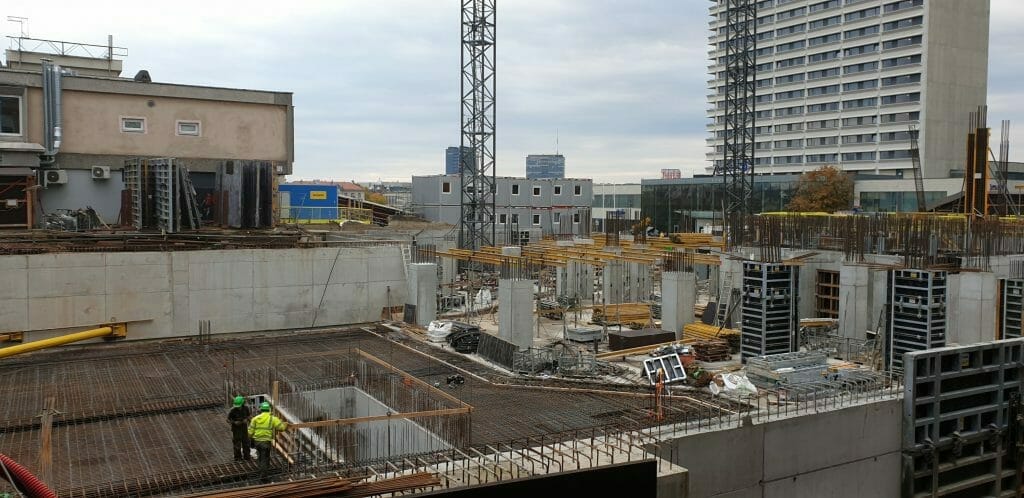 Artery (Konstitucijos pr. 18B) - Biroju centrs - būvdarbu attēli