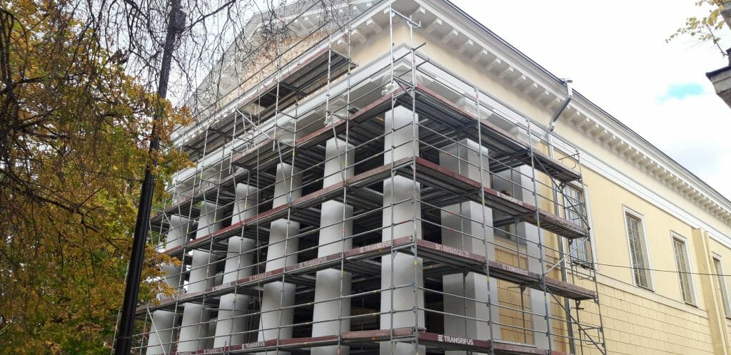 Evangelikų Reformatų bažnyčios komplekso rekonstrukcija (Pylimo g. 18) - Cultural center - construction photos