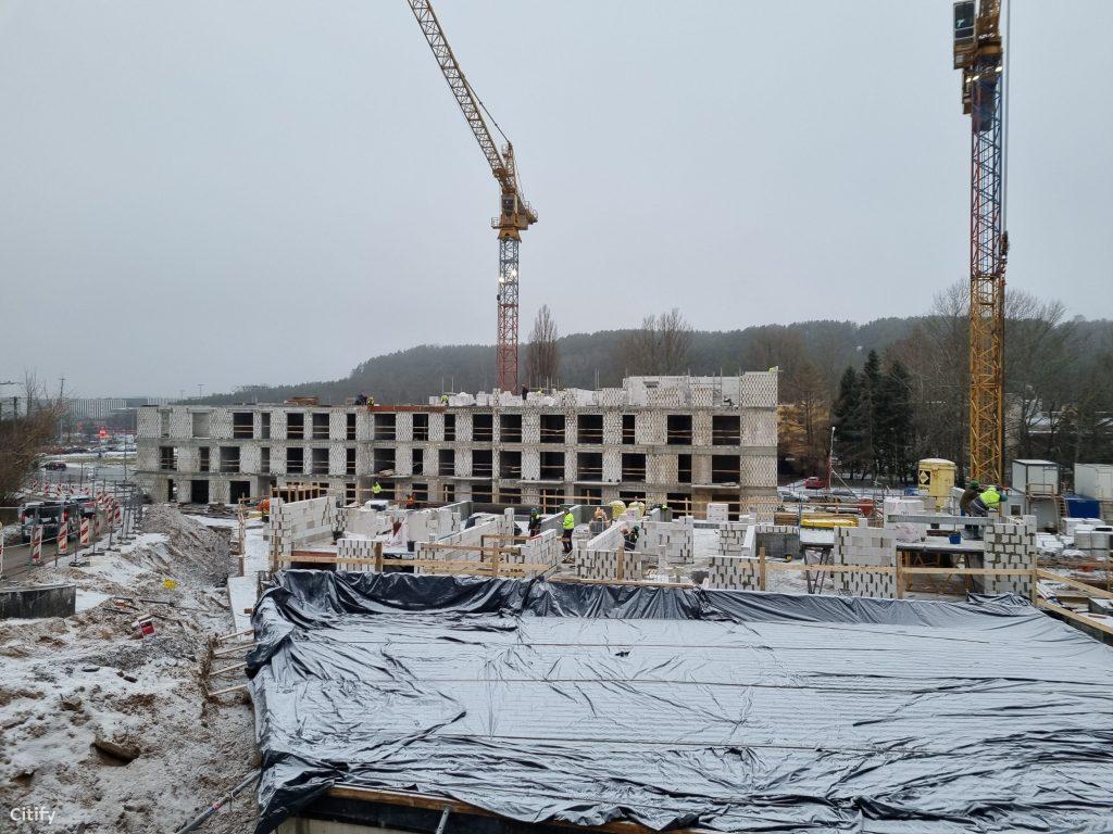 LINK TEN (Linkmenų g. 19) - Multi apartment - construction photos