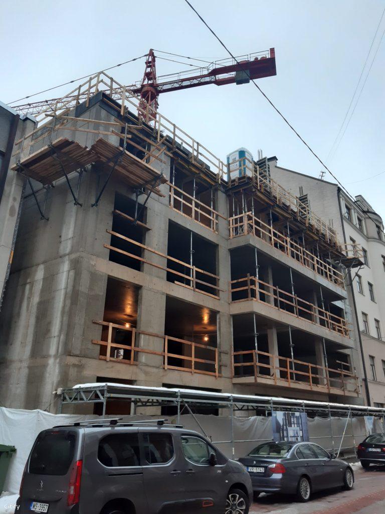 Pērses iela 2A (Pērses iela 2A) - Multi apartment, Office center - construction photos