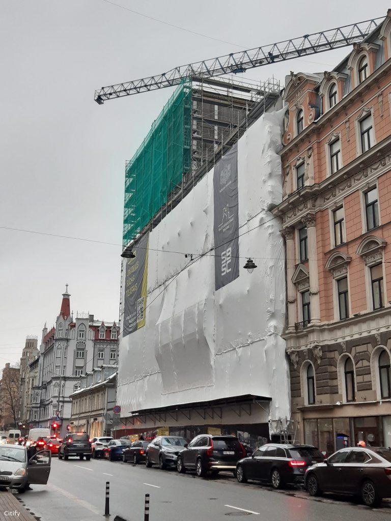 Jaunā Rīgas Teātra ēkas pārbūve (Lāčplēša iela 25) - Cultural center - construction photos