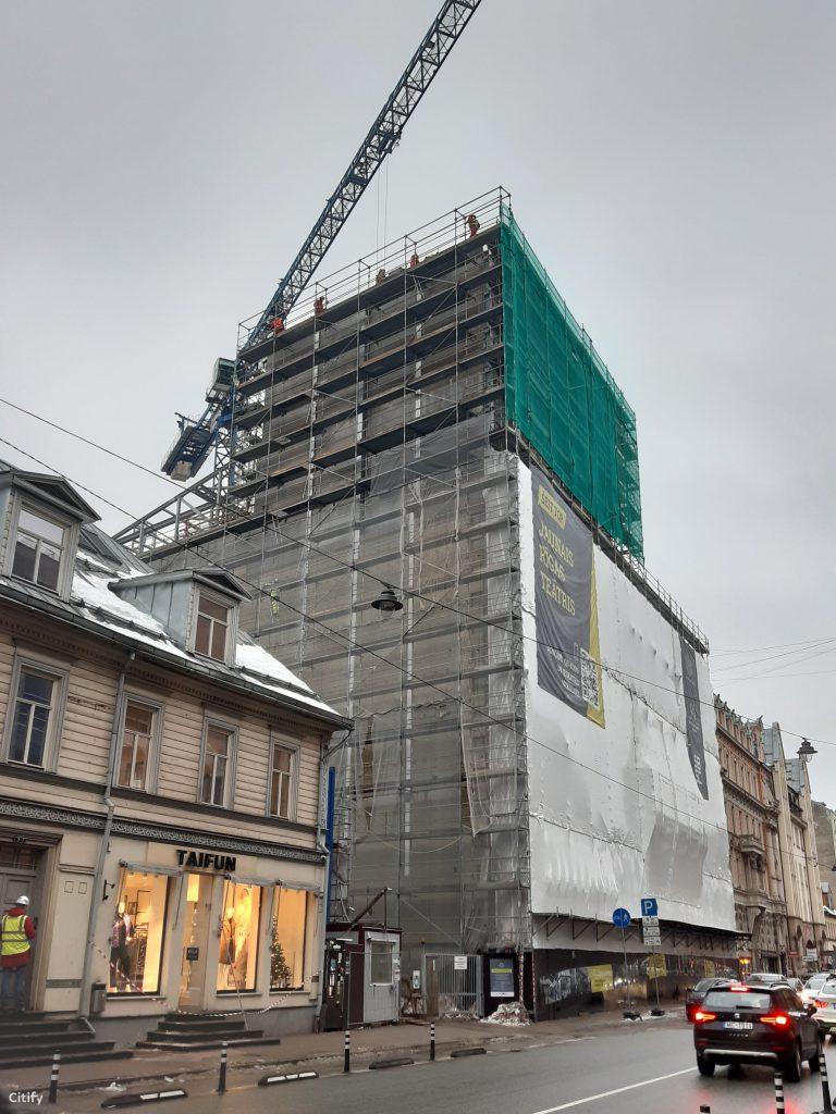 Jaunā Rīgas Teātra ēkas pārbūve (Lāčplēša iela 25) - Cultural center - construction photos