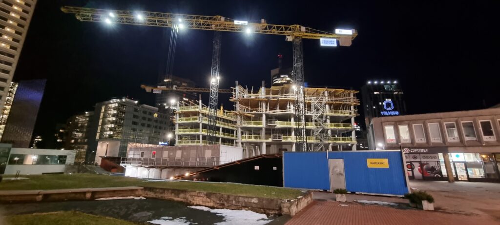 Artery (Konstitucijos pr. 18B) - Biroju centrs - būvdarbu attēli