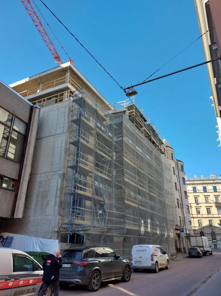 Pērses iela 2A (Pērses iela 2A) - Multi apartment, Office center - construction photos