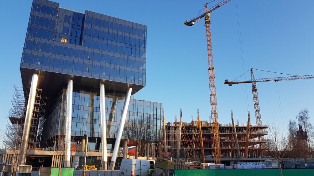 Verde 1. kārta - "A","B" ēkas (Roberta Hirša iela 1) - Office center - construction photos