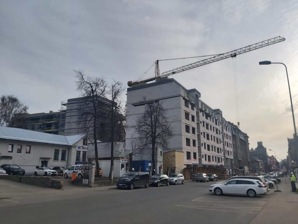 Lumi mājas - Tērbatas 72 (Tērbatas iela 72) - Daugiabutis - statybų nuotraukos