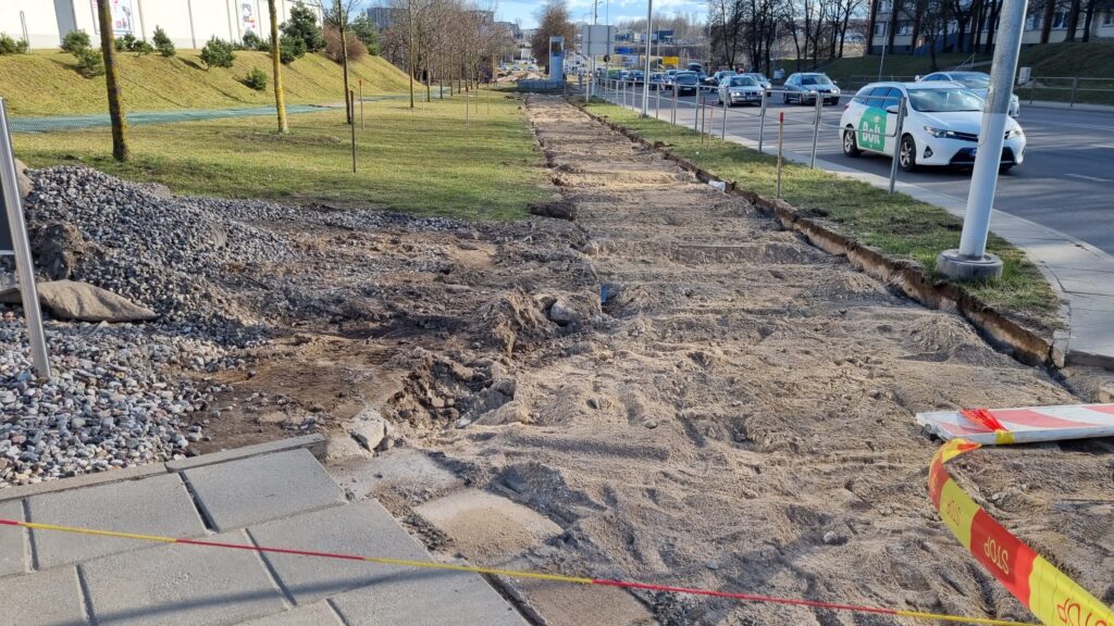 Dariaus ir Girėno g. dviračių takas (Dariaus ir Girėno g.) - Bike path - construction photos