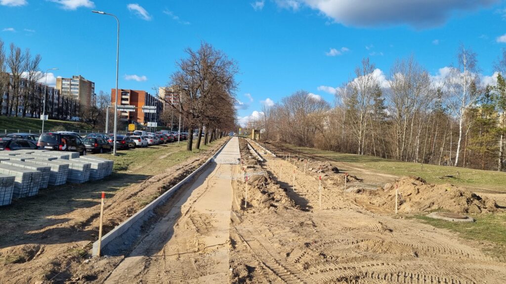 Dariaus ir Girėno g. dviračių takas (Dariaus ir Girėno g.) - Bike path - construction photos