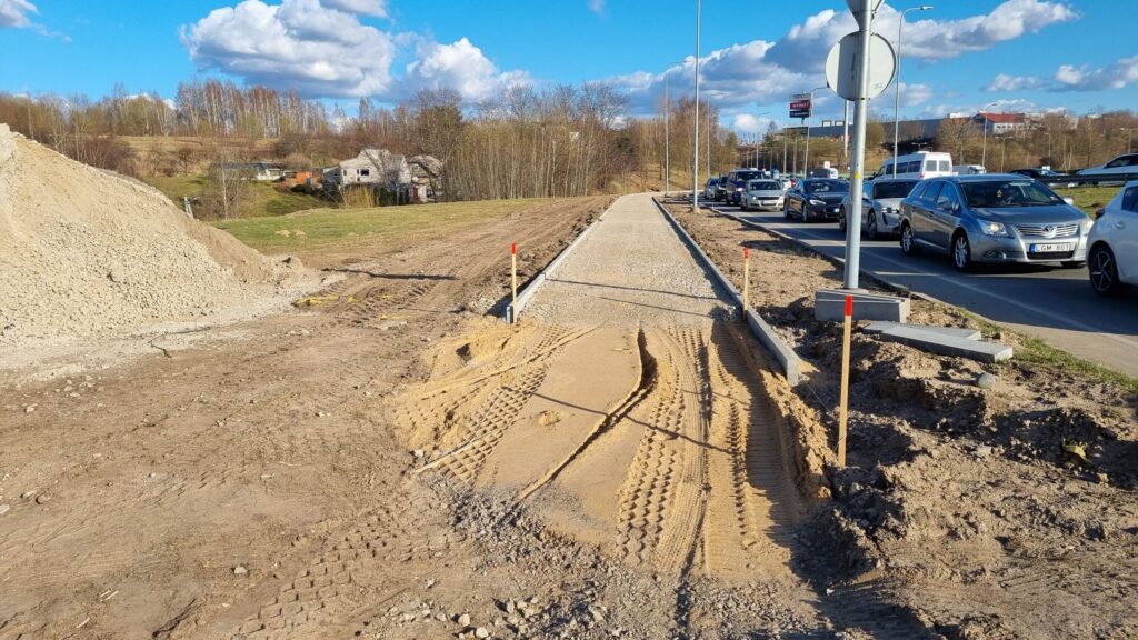 Dariaus ir Girėno g. dviračių takas (Dariaus ir Girėno g.) - Bike path - construction photos