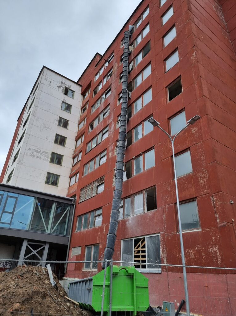 Rīgas Tūrisma un radošās industrijas tehnikuma dienesta viesnīca (Augusta Deglava iela 41B) - Co-living - construction photos