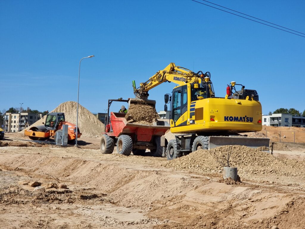 Dreilinga mājas - 2. kārta (Mazā Robežu iela 1, 2, 3, 4, 5) - Daugiabutis - statybų nuotraukos