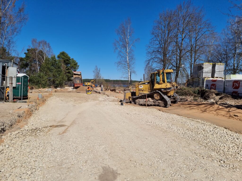 Strazdumuižas un Murjāņu ielas posma izbūve (Murjāņu iela, Strazdumuižas iela) - Tee - ehituse fotod
