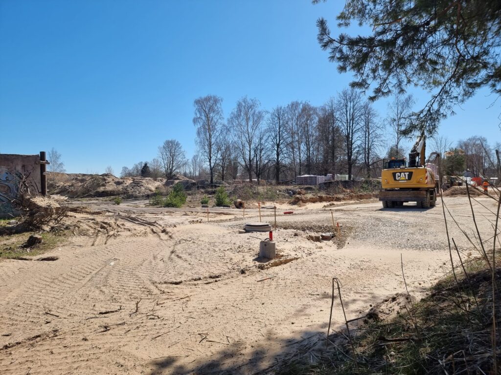 Strazdumuižas un Murjāņu ielas posma izbūve (Murjāņu iela, Strazdumuižas iela) - Tee - ehituse fotod