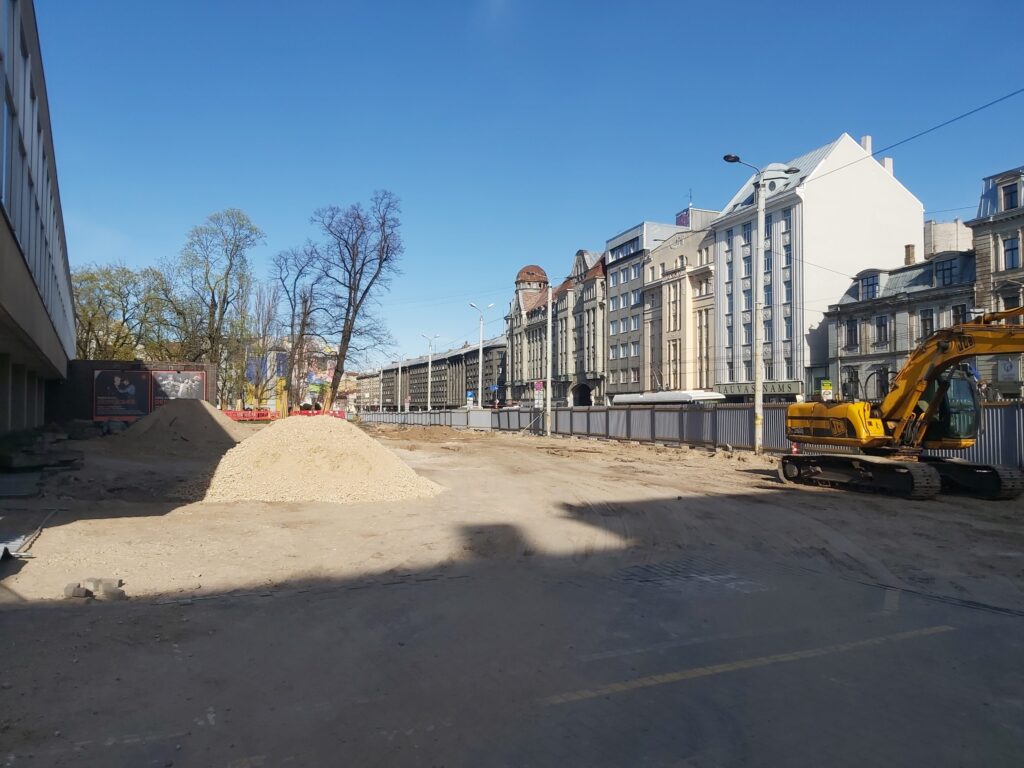 Dailes teātra skvēra labiekārtošana (Brīvības iela 75, Šarlotes iela 5) - Square - construction photos