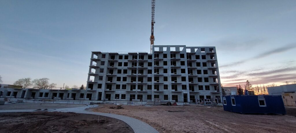 Verkių sodas 3 etapas (Verkių g. 39) - Multi apartment - construction photos