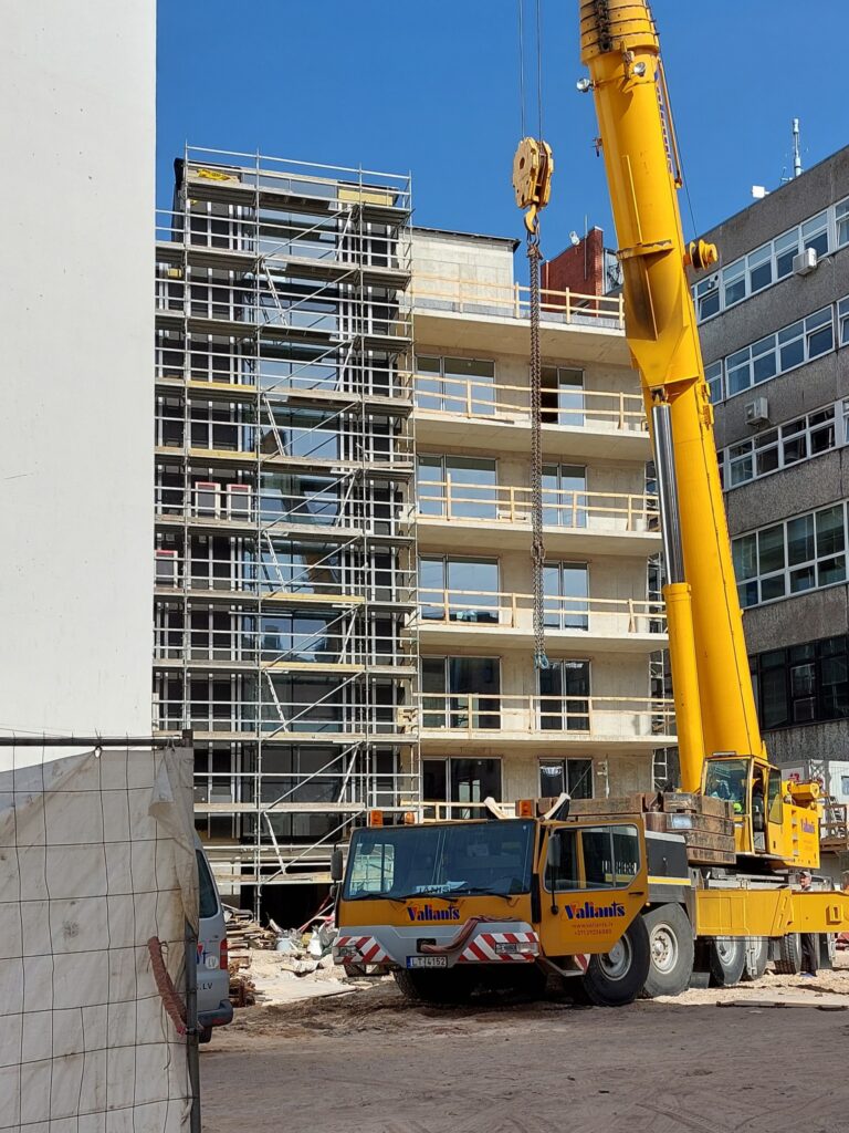 Pērses iela 2A (Pērses iela 2A) - Multi apartment, Office center - construction photos