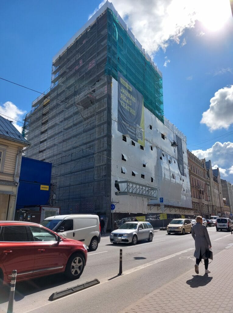 Jaunā Rīgas Teātra ēkas pārbūve (Lāčplēša iela 25) - Cultural center - construction photos
