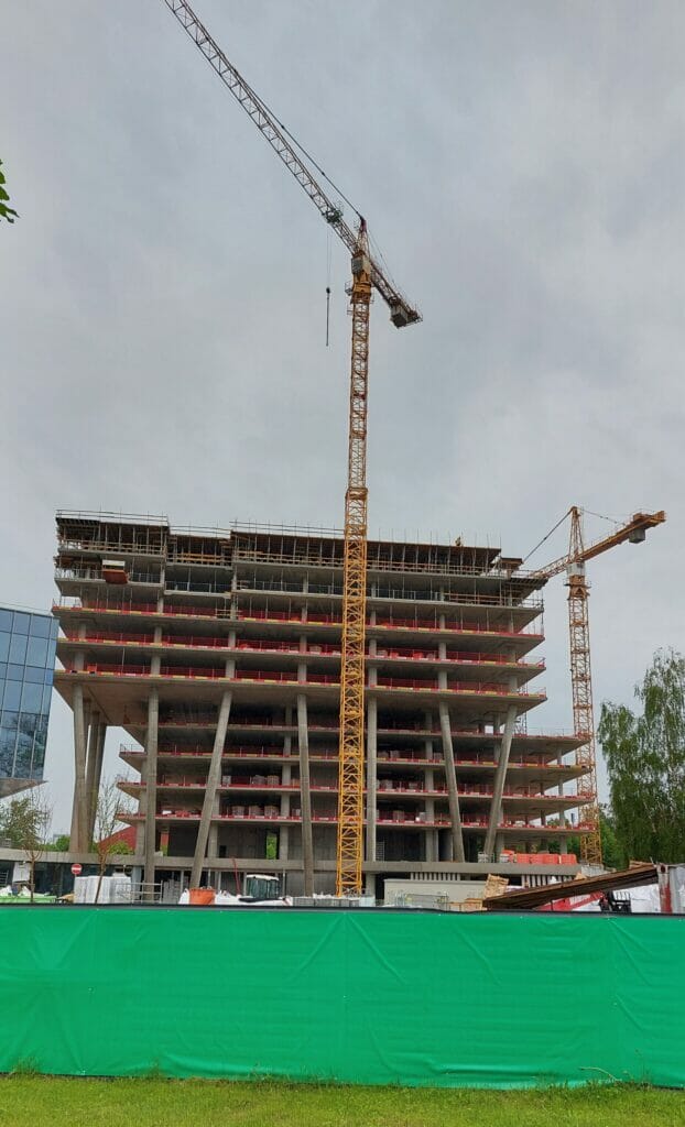 Verde 1. kārta - "A","B" ēkas (Roberta Hirša iela 1) - Office center - construction photos